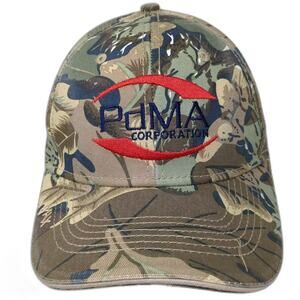 Triple Crown Baseball Cap Green Red OS Hat PdMA Corporation Camo Strapback